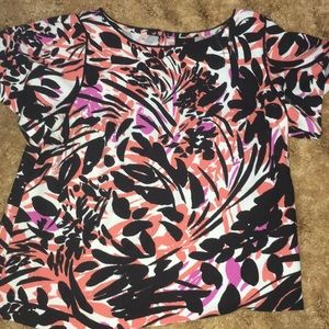 Printed floral cute t